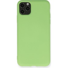 Vintessy Iphone 11 Pro Max Kılıf Nano Içi Kadife Silikon - Yeşil