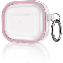 Vintessy Airpods Pro 2 (2.nesil) Shiny Şeffaf Kılıf - Pembe