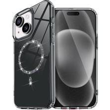 Newface Muratech New  Iphone 14 Live Diamond Magsafe Kapak - Siyah