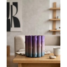 Belle Fusion Mey Ithalat® 3D Vazo Mor Gri