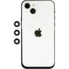 Eco Port Apple Iphone 14 Shine Kamera Lens - Gümüş
