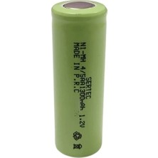 Eco Port Sertec - 1.2V 1300 Mah - 4/5AA- Ni-Mh Şarjlı Pil - (Başsız / Flat Head)