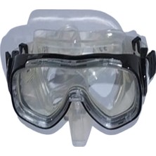 Özgürce Siyah Çerçeveli Şeffaf Maske, Konforlu ve Şık Tasarım