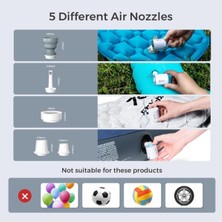 Özgürce Taşınabilir Şarjlı Şişirme ve Vakum Hava Pompası