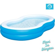 Özgürce Oval Renkli Havuz, 262X157 Cm, Eğlence ve Serinlik Için Mükemmel