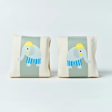 Özgürce Renkli Çocuk Yüzme Kolluğu, Eli The Elephant Desenli, Güvenli ve Rahat