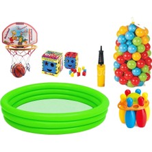 Özgürce Havuz Bowling ve Basketbol Pota Seti, Eğlence ve Spor Için Mükemmel Seçenek