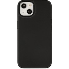 Vintessy Iphone 14 Plus Kılıf Asya Deri Silikon - Siyah