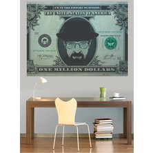 Mushen Studio Heisenberg One Million Dollars Breaking Bad Kanvas Tablo Duvar Dekoru Sanat Eseri Çerçevesiz Ev Ofis