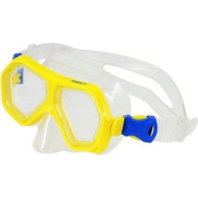Özgürce Çocuklar Için Sarı Ju Dual Lens Maske ve Şnorkel Seti