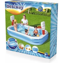 Bestway Yüksekliği 102 Cm, Genişliği 168 Cm, Uzunluğu 251 cm Basketbol Havuzu