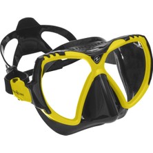 Özgürce Yüksek Konforlu Siyah Silikon ve Lime Renkli Dalış Maskesi