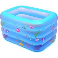 Özgürce Mavi Şişme Havuz 140X100X70 Cm, Rahat ve Eğlenceli Yaz Keyfi