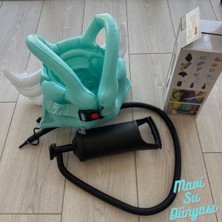 Özgürce Mavi Kanatlı Can Simidi, Pompa Hediyeli, 5-8 Yaş Çocuklar Için Güvenli Yüzme Seti