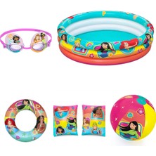 Bestway Çocuklar Için Eğlenceli Plaj ve Havuz Seti, Simit, Gözlük, Kolluk, Top