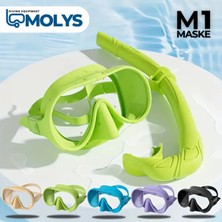 Özgürce M1 Dalış Maskesi, Şnorkel, Kutu ve Anti Fog Film Seti