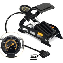 Özgürce Çift Piston El ve Ayak Hava Pompası, 160 Psı, Güçlü ve Pratik Kullanım