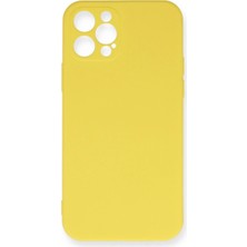 LTG Nova Iphone 12 Kılıf Nano Içi Kadife - Sarı