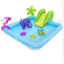 Bestway Renkli Çocuk Su Oyun Merkezi, Şişirilebilir Akvaryum Eğlence Seti