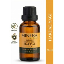 Minera Vital Hardal Yağı 30 ml (Mustard Oil) %100 Saf Soğuk Sıkım Damlalıklı Cam Şişe
