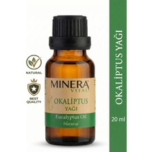 Minera Vital Okaliptus Yağı 20 ml (Eucalyptus Oil) Damlalıklı Cam Şişe