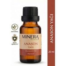 Minera Vital Anason Yağı 20 ml (Anise Oil) Damlalıklı Cam Şişe