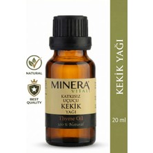 Minera Vital Kekik Yağı 20 ml (Oregano Oil) %100 Saf Uçucu Yağ Damlalıklı Cam Şişe