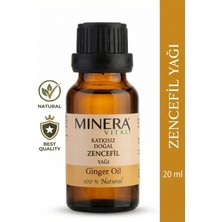 Minera Vital Zencefil Yağı 20 ml (Ginger Oil) Damlalıklı Cam Şişe