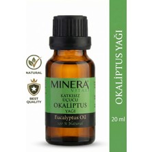 Minera Vital Okaliptus Yağı 20 ml (Eucalyptus Oil) %100 Saf Uçucu Yağ Damlalıklı Cam Şişe