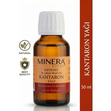 Minera Vital Sarı Kantaron Yağı 50 ml (St. John's Wort Oil) Saf Zeytinyağı ile Maserasyon Damlalıklı Cam Şişe