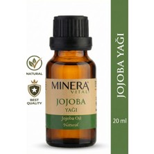 Minera Vital Jojoba Yağı 20 ml (Jojoba Oil) Damlalıklı Cam Şişe