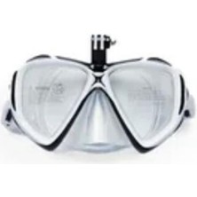 Özgürce Unisex Siyah Speedo Au Dual Lens Deniz Gözlüğü Kamera Monteli