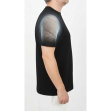 ComfortCURE Adaptif Kısa Kollu Siyah Kırık Kol - Ortopedi Tedavi Kıyafeti Kateter - Port ve Damar Yolu Tedavisinde Kullanılabilir