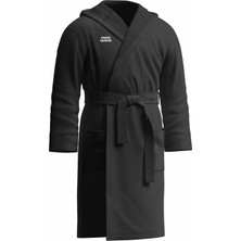 Özgürce Yumuşak ve Konforlu Siyah Kadife Bornoz Xs Boy 75 Karakter