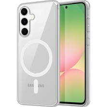 Newface Muratech New  Galaxy A16 5g Combo Sert Şeffaf Magsafe Kapak - Şeffaf