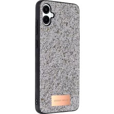 LTG Nova Onegif Galaxy A06 Bright Simli Kapak - Gümüş