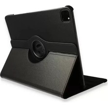 LTG Nova Ipad 12.9 (2021) Kılıf 360 Tablet Deri Kılıf - Siyah