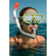 Özgürce Yüzme Maskesi ve Snorkel Seti, Deniz ve Havuz Için, 14 Yaş ve Üzeri