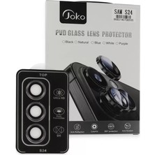 LTG Nova Galaxy S24 Pvd Metal Kamera Lens - Derin Mor