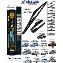 Martigues Martıgues Araca Özel Arka Silecek C4 2004> Fıesta Vı 2005> Qashqaı 07>14 Peugeot 308SW 14> 3008 16> 5008 12> Renault Scenıc Iıı 09> Clıo Iı 98>06 Ölçü : 305MM/12"  RS12305S106