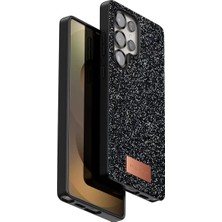 LTG Nova Onegif Galaxy S25 Bright Simli Kapak - Siyah
