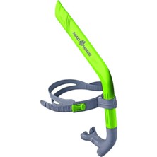 Özgürce Çocuklar Için Yeşil Madwave Pro Junior Center Ön Snorkel