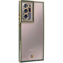 Newface Muratech New  Galaxy Note 20 Ultra Kılıf Liva Lens Silikon - Yeşil