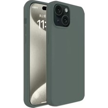 LTG Nova Iphone 15 Kılıf First Silikon - Koyu Yeşil