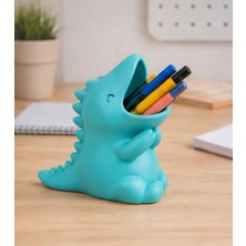 MurayTekno Dinazor Şekilli Masaüstü Kalemlik – Dekoratif Kalem Tutucu & Organizer🦖