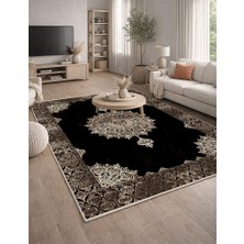 Lioara Home Klasik Modern Dijital Baskı Halı |  Yıkanabilir Kaymaz Taban Salon & Yatak Odası Halısı