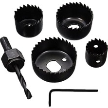 LTG Nova Dmax DMX-4127 ( 6pcs ) Buat Açma Panç Seti̇ ( 32-38-44-54MM & 3/8 Hex & Anahtar ) ( Metal & Ahşap &