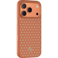 iPhone 17 Pro Uyumlu Kılıf M-Safe Şarj Özellikli Benks Armorpro Armorgrid Kevlar Kapak Açık Turuncu