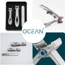 Ocean Solingen Metal Kutuda Lüx 3'lü Tırnak Makası Seti ASU-222