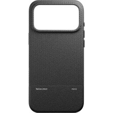 iPhone 17 Pro Max Kılıf M-Safe Uyumlu Deri Dokulu Native Union Re Classic Serisi Kapak Siyah